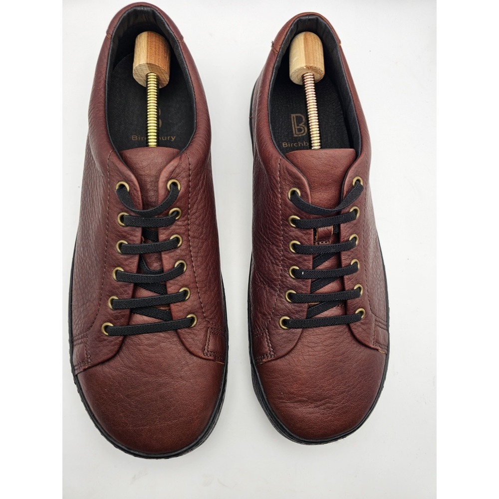 BIRCHBURY Bramford Barefoot Minimalist Leather Slip-on Sneakers Brown Men's 12 - Picture 2 of 10